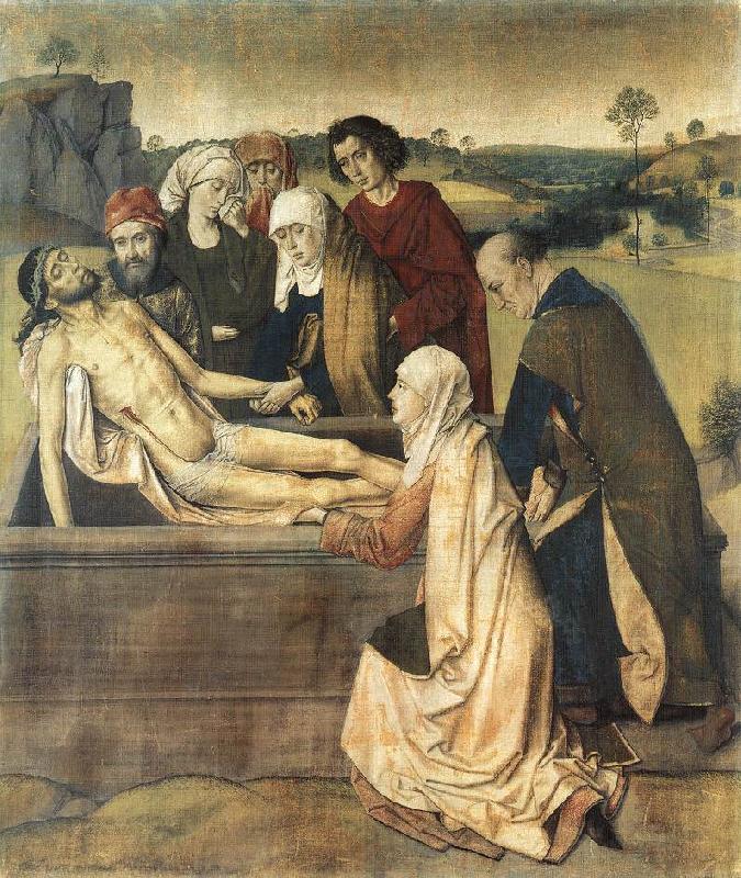 Dieric Bouts The Entombment Spain oil painting art